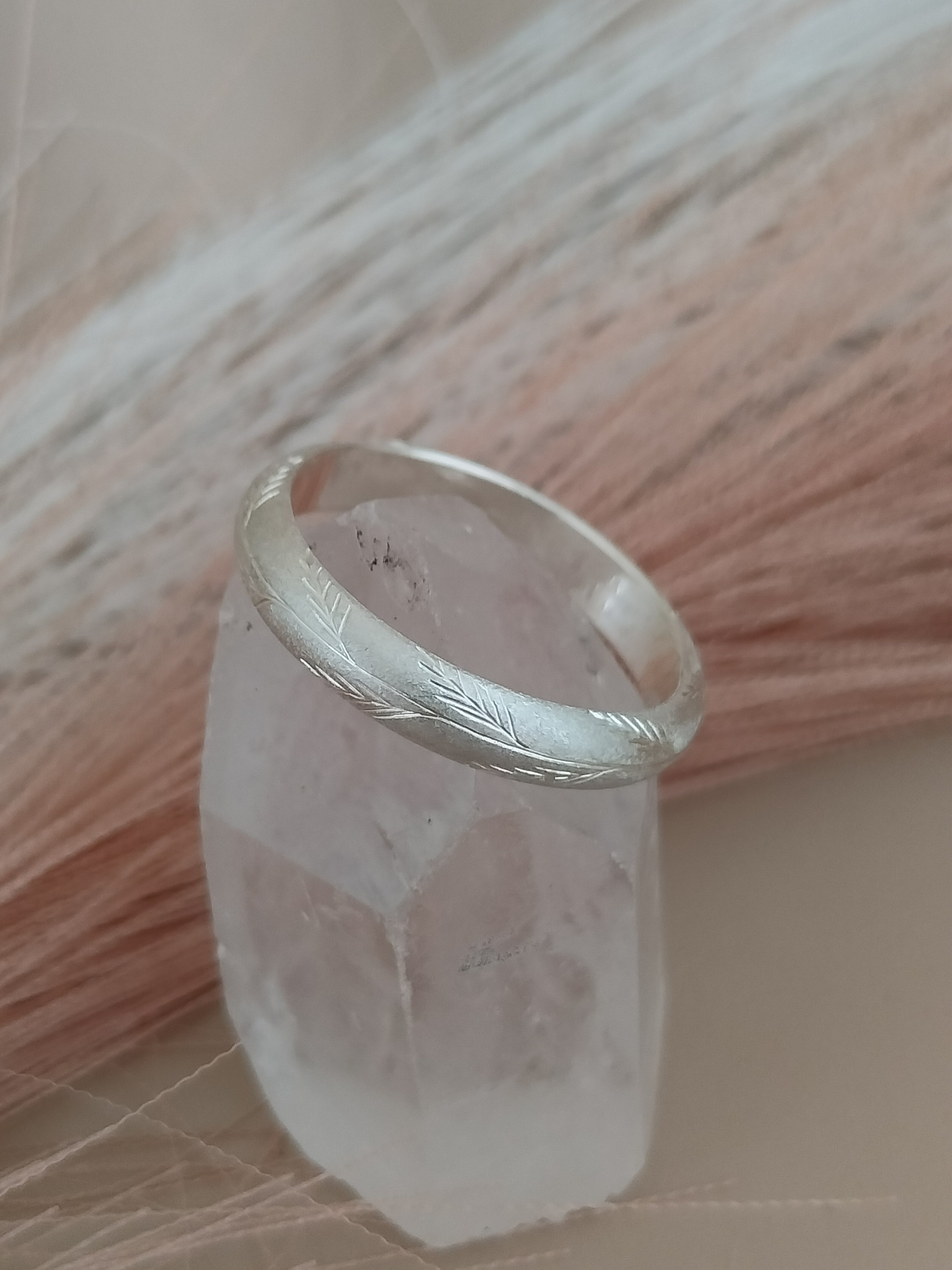 silver palm hand engraved stacker ring 2.jpg