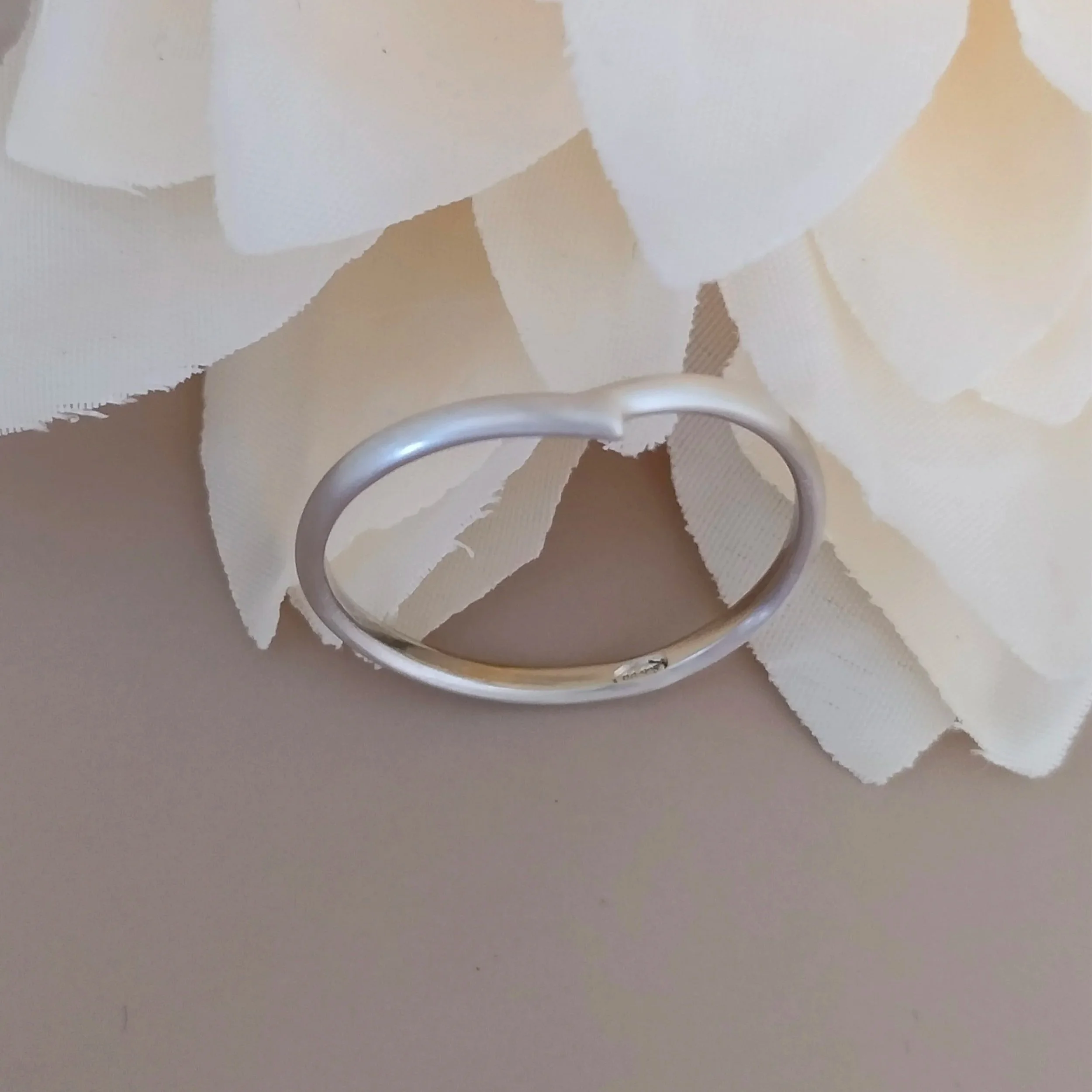 dainty silver ring