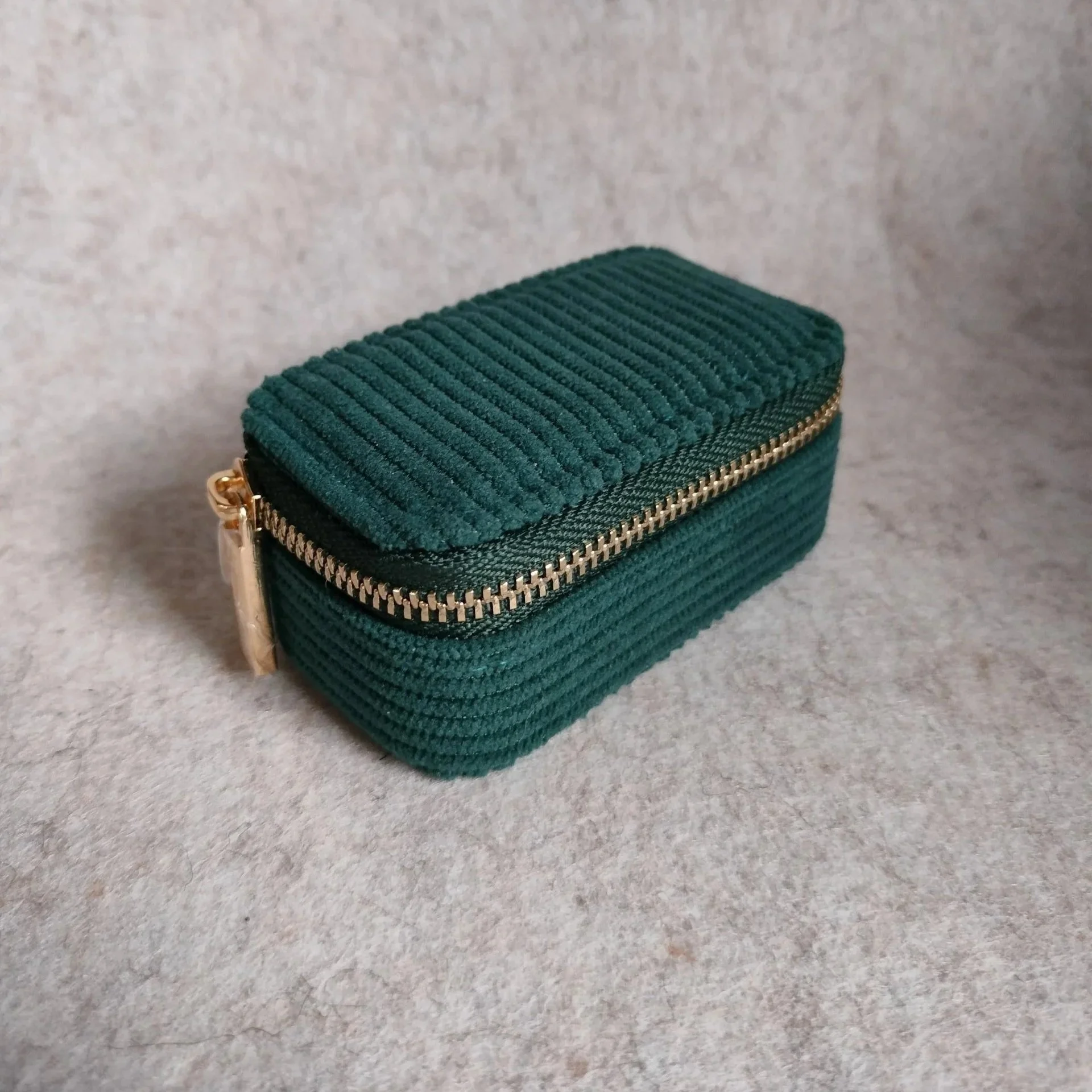 Corduroy Travel Jewelry Box