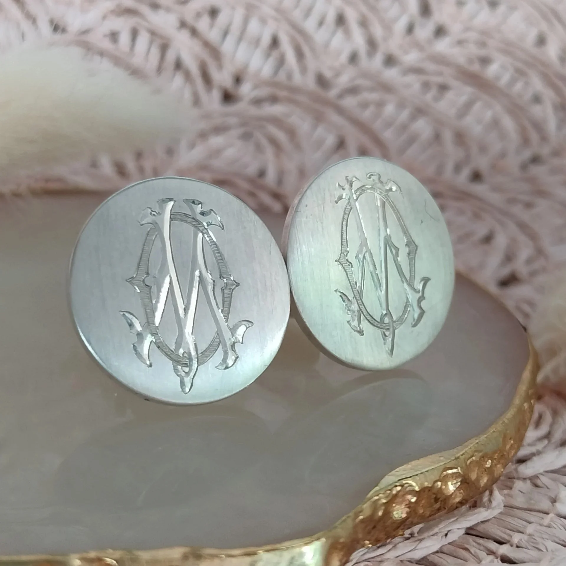 silver cufflinks