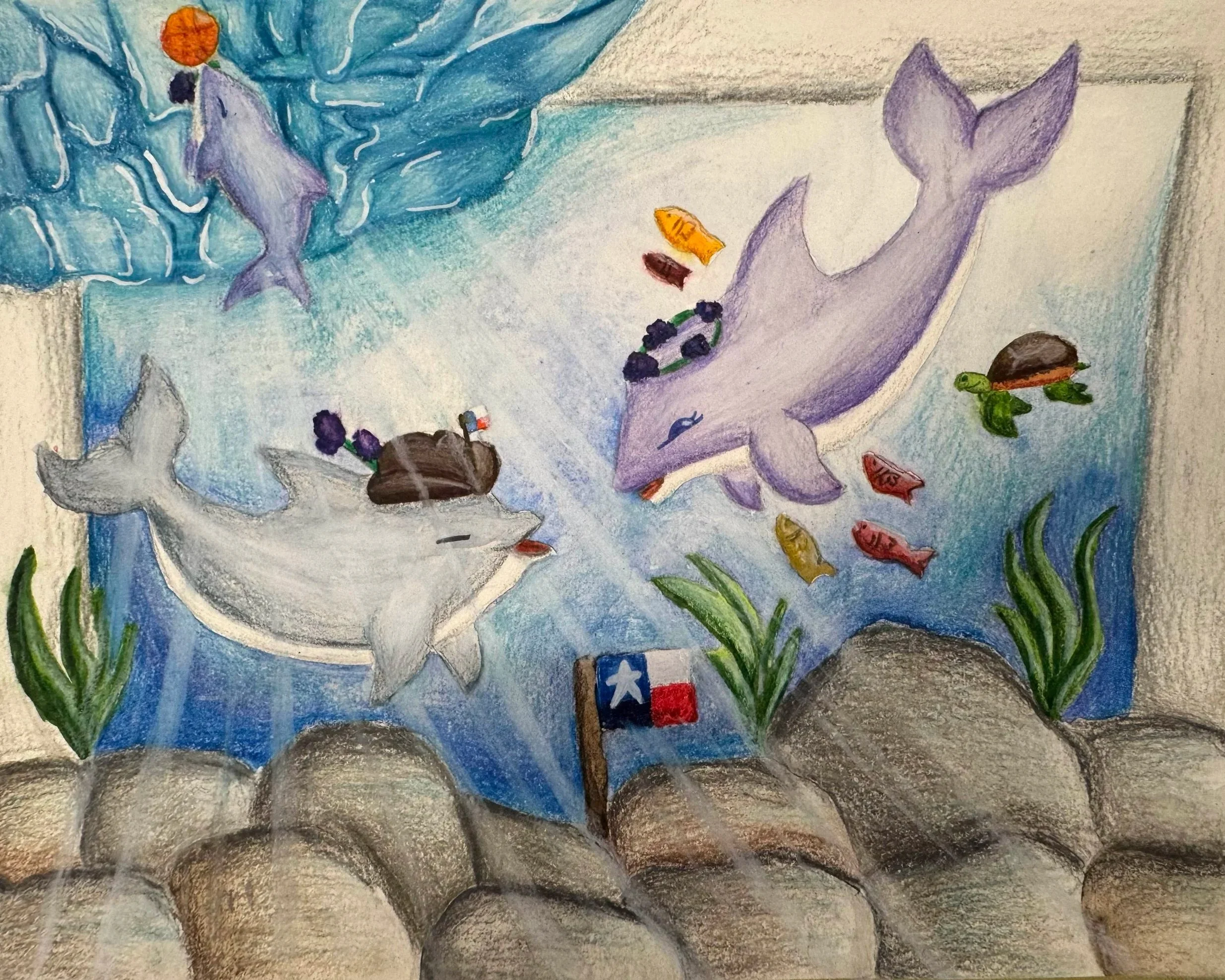 Jenna| Watercolor, Color pencil on paper | 5th Grade