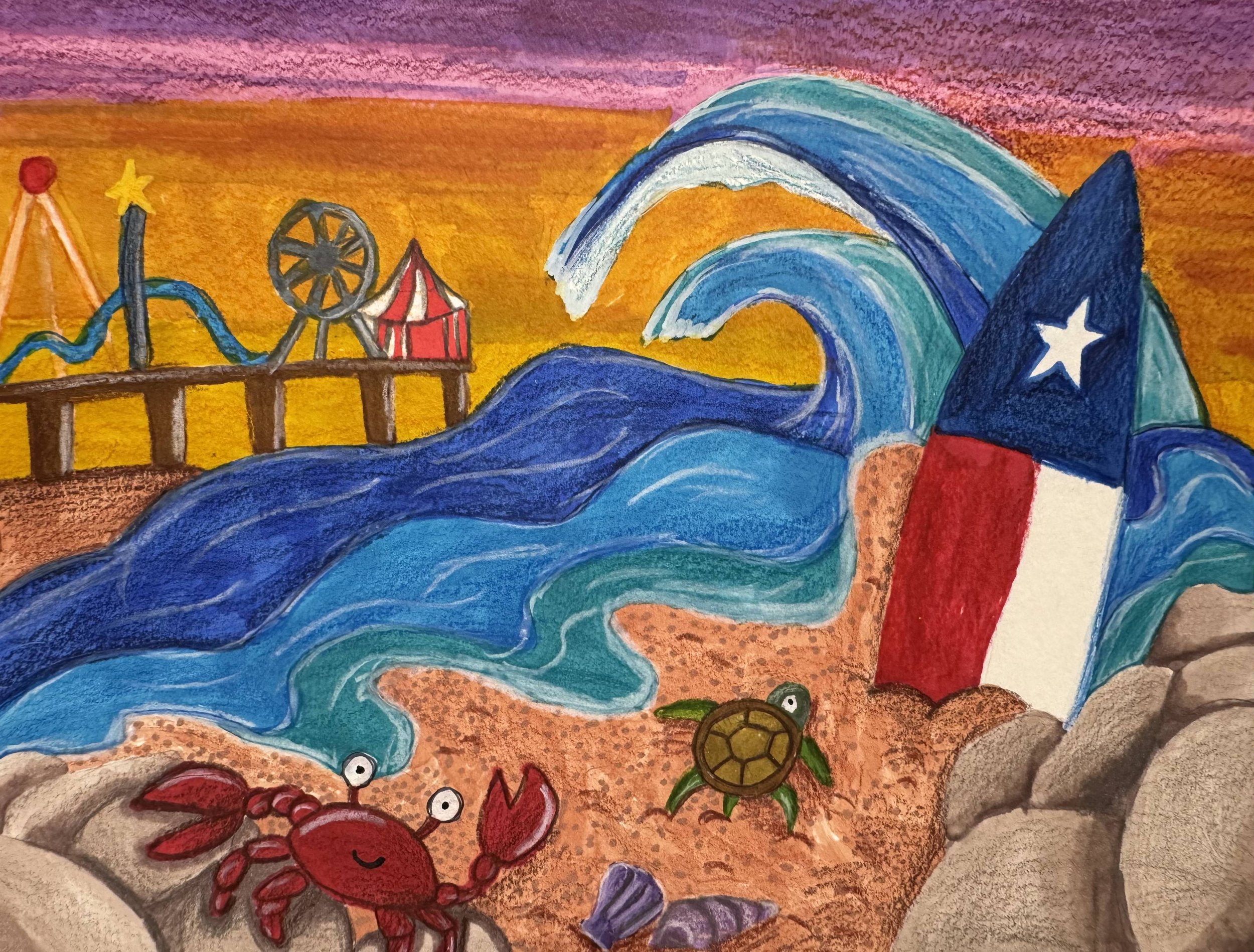 Rithika| Marker, Color pencil on paper | 1st Grade