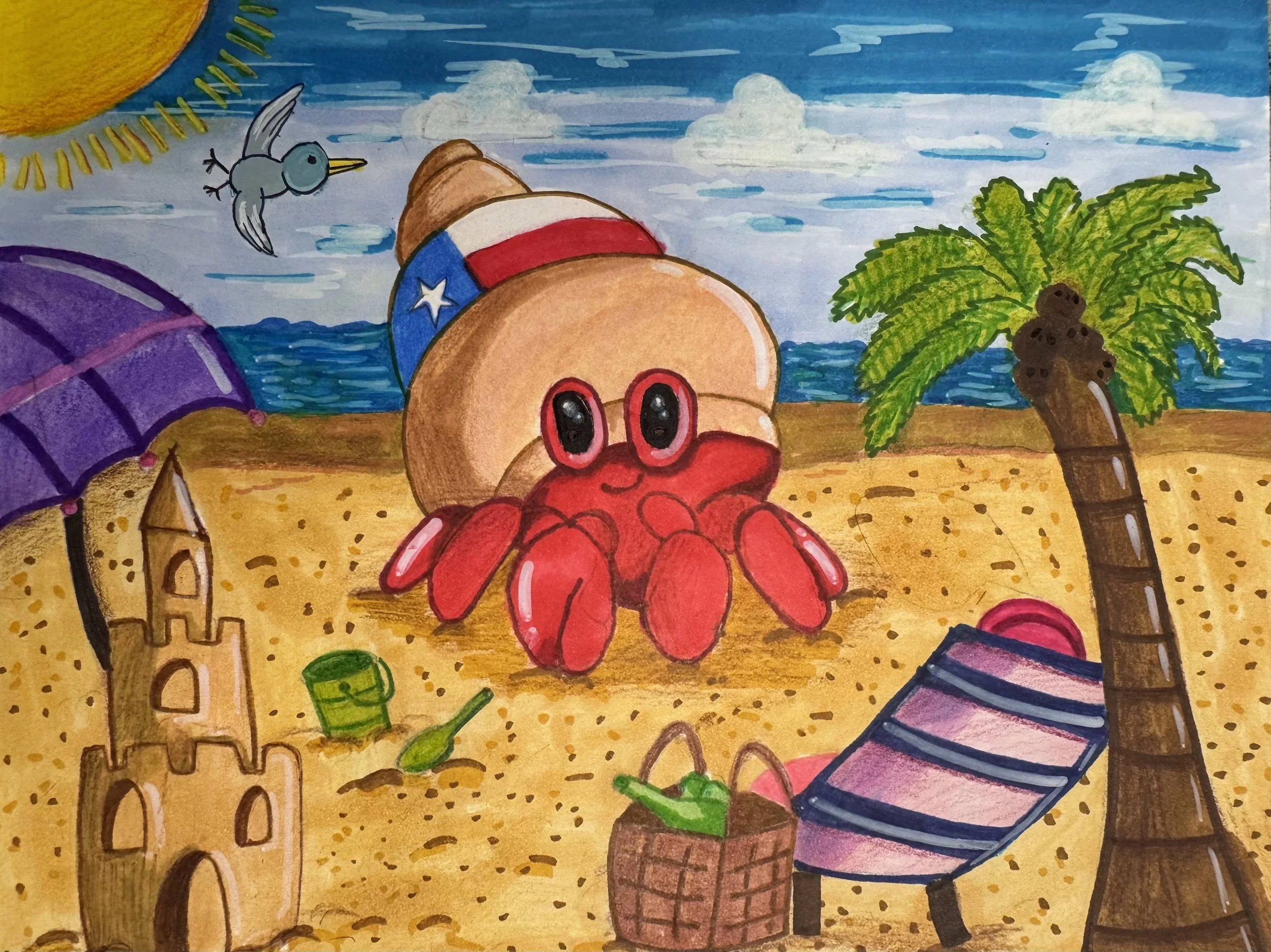 Harper| Marker, Color pencil on paper | 1st Grade