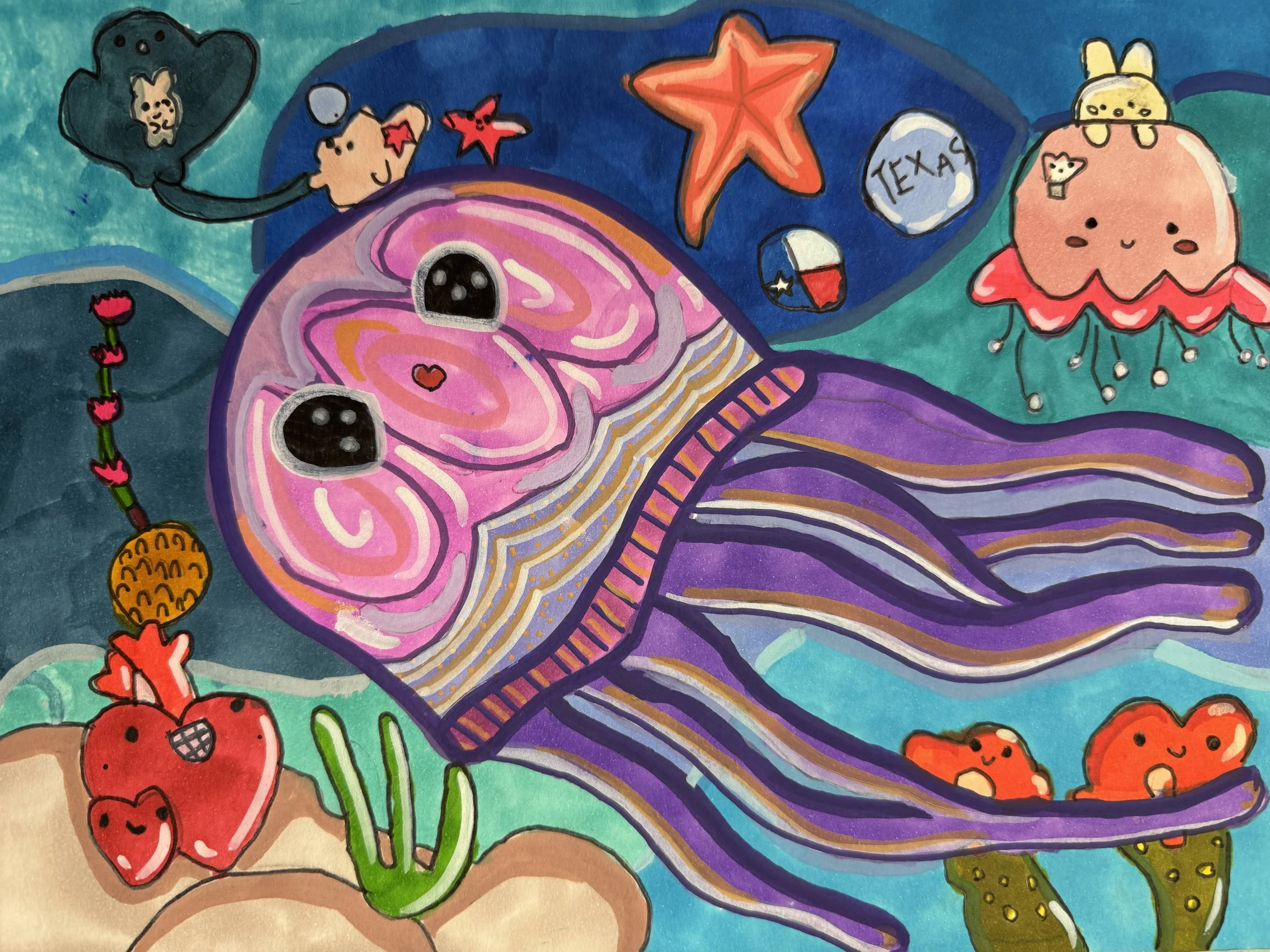 Lilian| Marker, Color pencil on paper | Kindergarden 