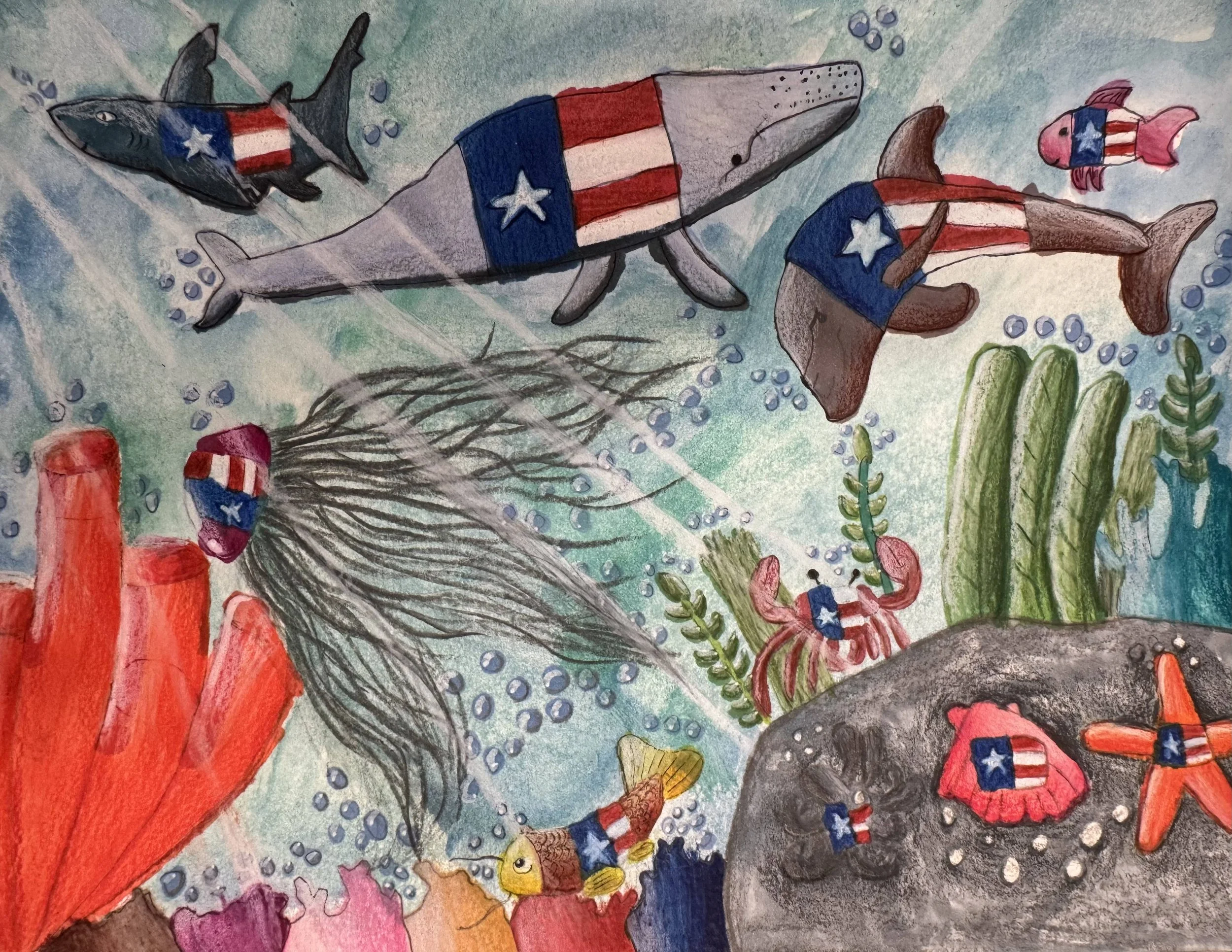 Laurie| Marker, Color pencil on paper | 2nd Grade