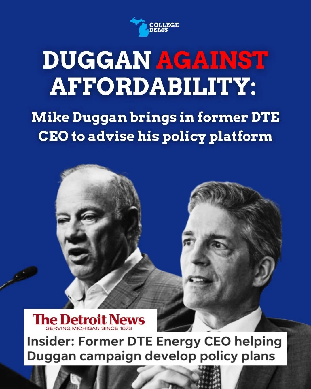How DTE is shaping the Duggan campaign