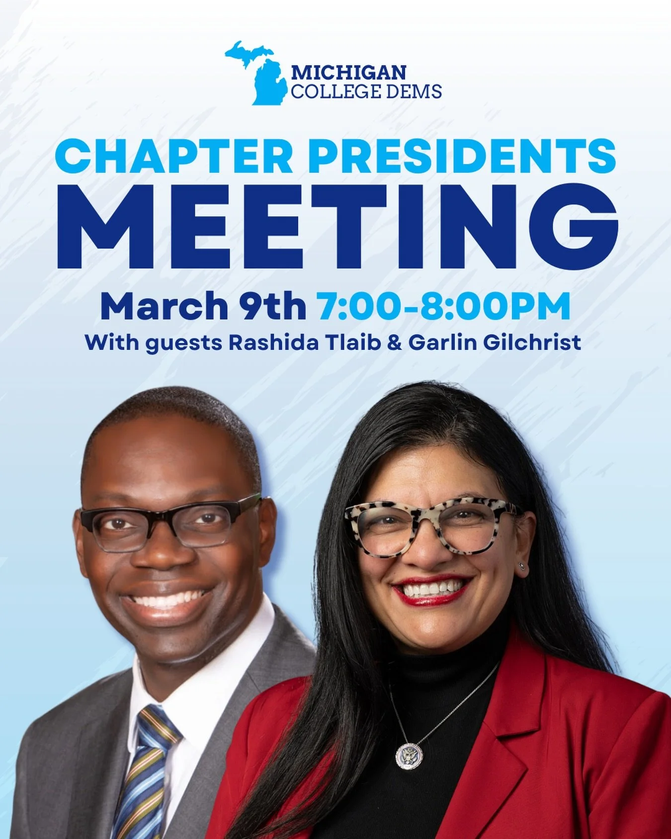 Join us tonight for our bi-weekly Chapter Presidents Meeting!