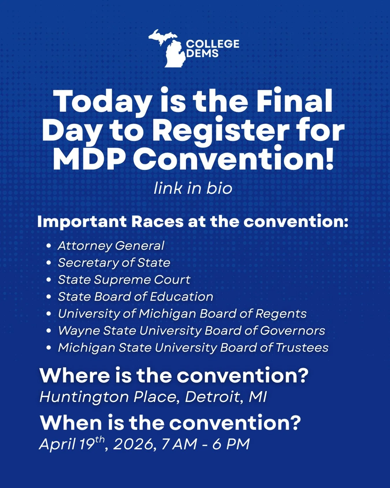 Register today, it&rsquo;s free! 💙