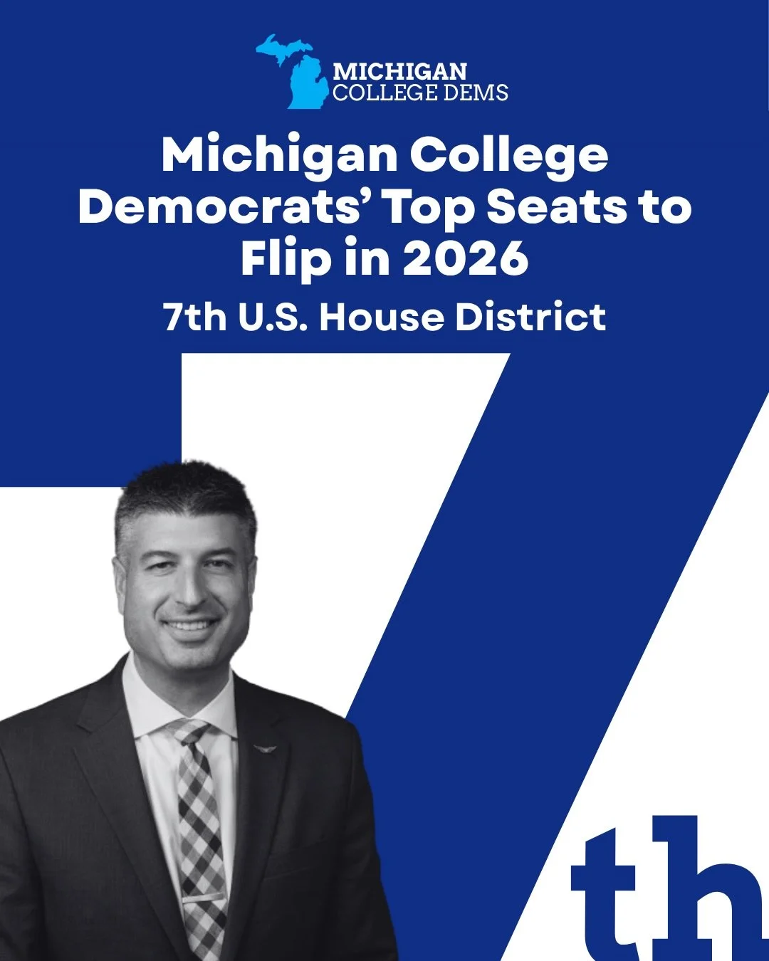 One of Michigan&rsquo;s top seats to flip in 2026 is the 7th Congressional District. Learn more about the candidates here!