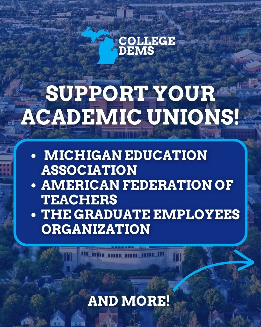 Here is to supporting our local academic unions!