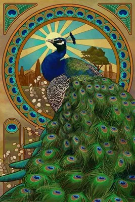 Peacock Art Noveau