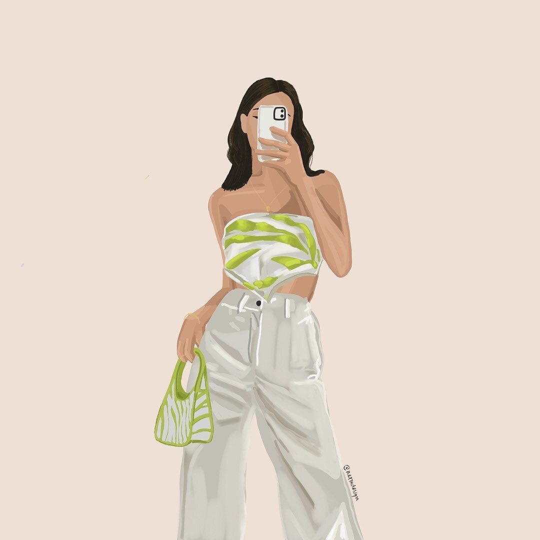 I *finally* got @Procreate after using Illustrator as my main software for the past year - definitely takes some getting used to but I&rsquo;m loving it so far ✍🏼 💚
&bull;
&bull;
&bull;
 #fashion #beauty #lifestyle #pinterestfashion #illustration #