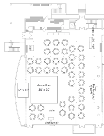 Floorplan for Trinity's Quince