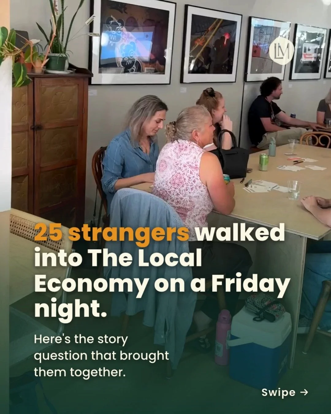 25 strangers walked into The Local Economy on last Friday night, and they left as friends. 

Here's the question that brought them together: what's a meaningful travel experience from your young life, and how did it shape you? 🧭

There's nothing I l