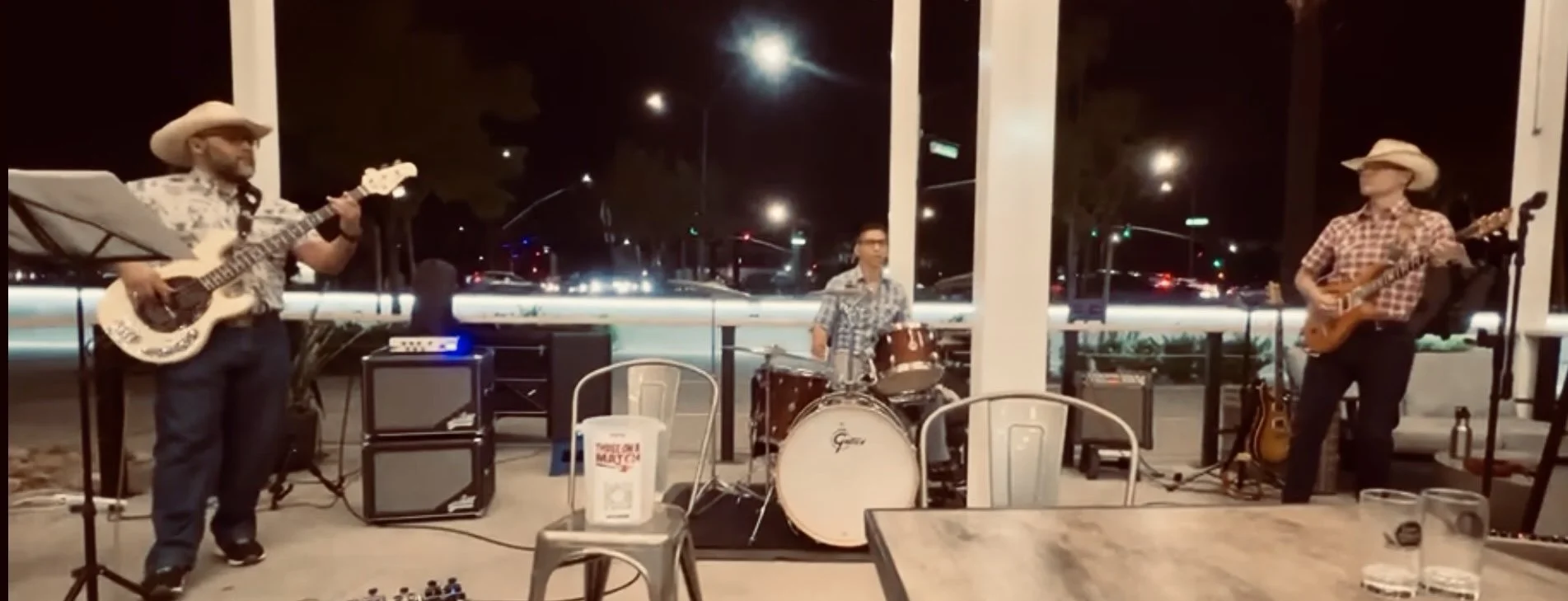 Group playing at Left Coast Brewing