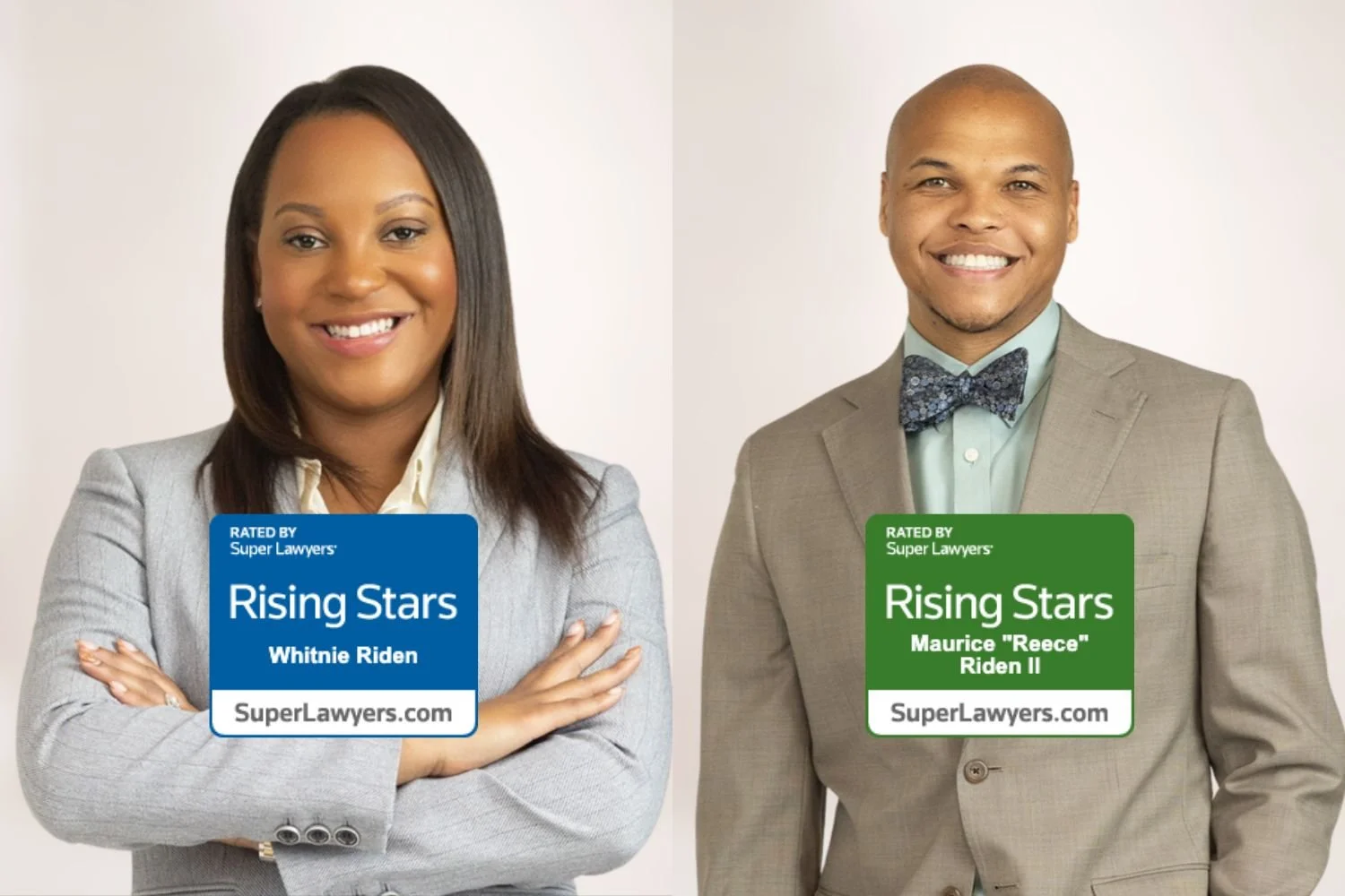 Whitnie Riden and Maurice Reece Riden II named Super Lawyers Rising Stars Georgia attorneys