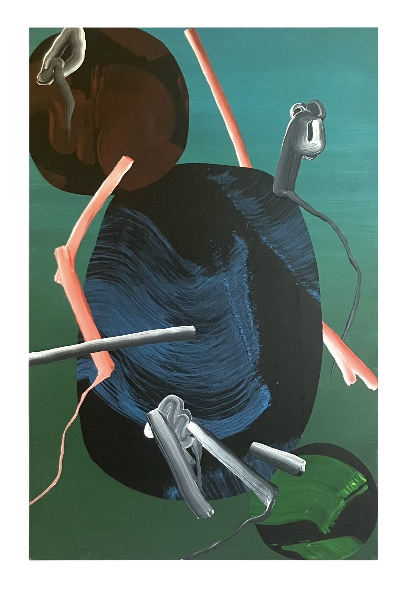 Fishing, 2023, acrylic on canvas, 510x760mm