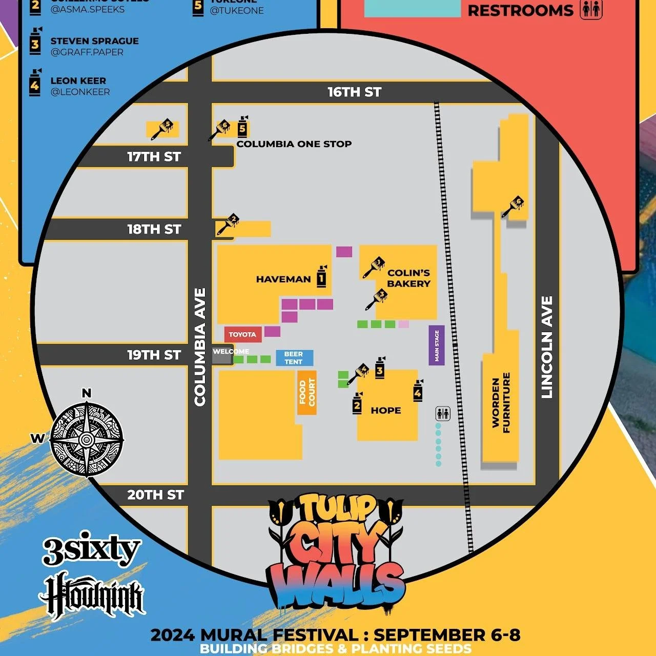 We are just DAYS AWAY from the 2024 @tulipcitywalls Mural Festival, right here in the  Eastcore neighborhood of @cityofholland! Last year's festival won a NATIONAL award from Neighborhoods, USA for &quot;Neighborhood of the Year&quot;, and this year'