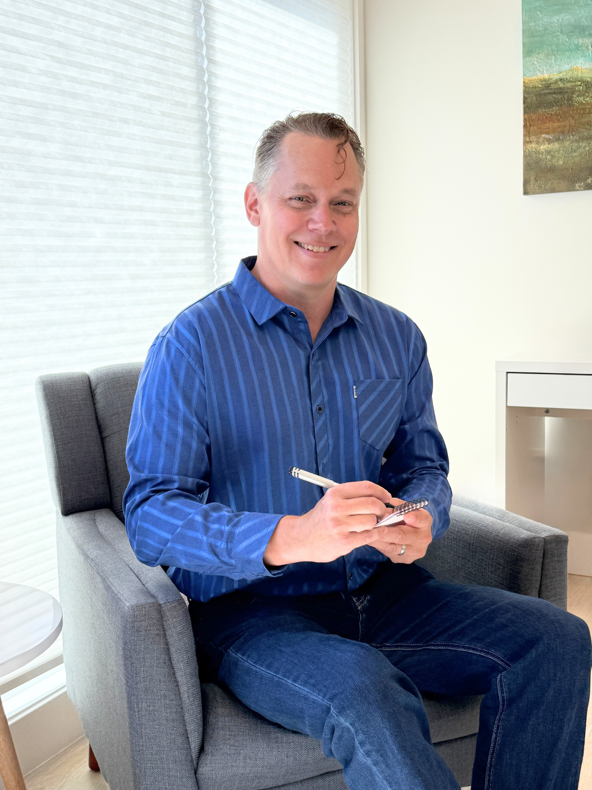 ADHD-informed counselling session with an adult client in Comox
