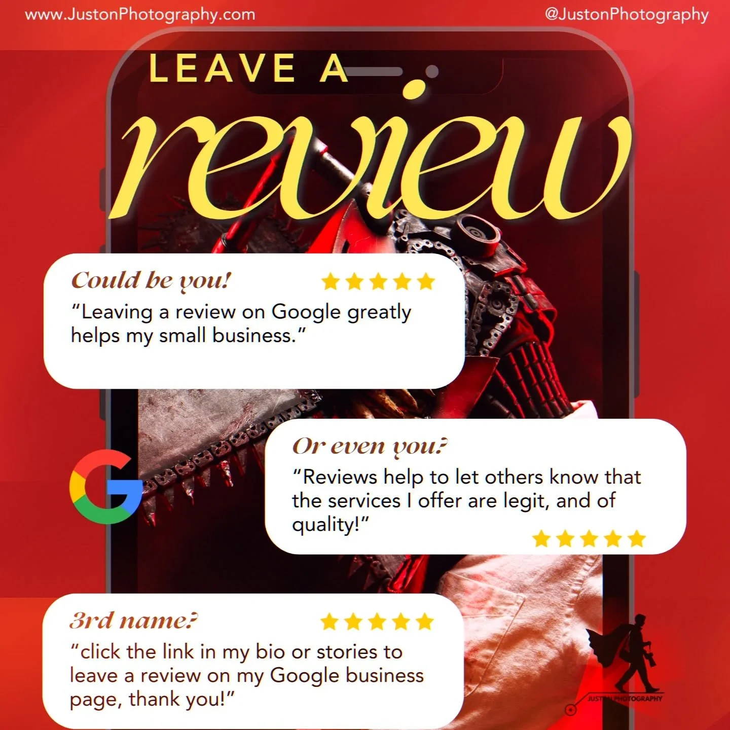 If you've ever worked with me, please take a moment to leave a review on my Google Business page! 

Link in bio and stories

These reviews generate serious amounts of traffic to my website and socials for my tiny lil business. It might not seem like 