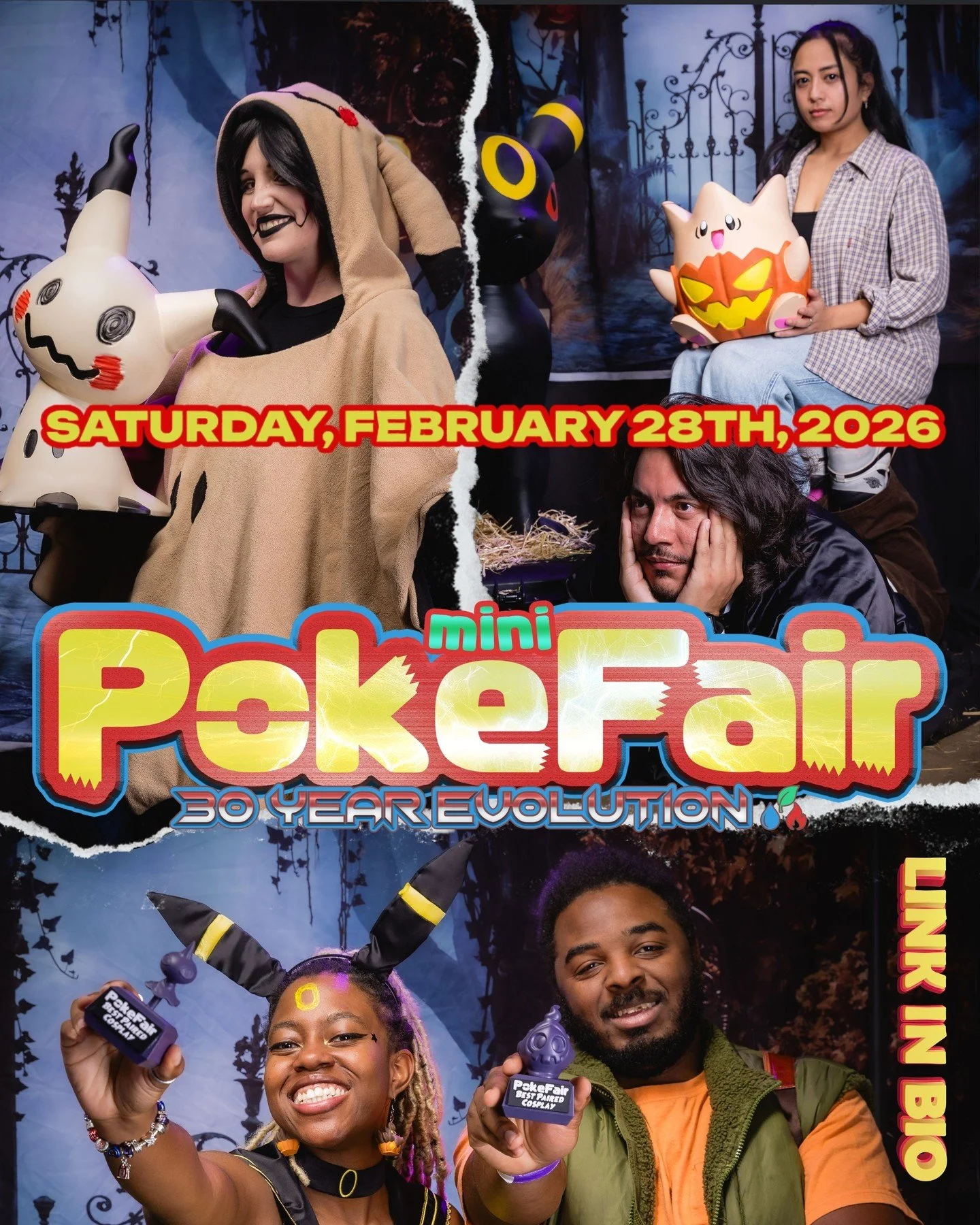 I BETTER SEE YOU AT POKEFAIR FOR THE ANNIVERSARY! You didn't get tickets yet?! Goodness! The link on my website takes you straight to the official page for tickets! What are you waiting for?! There is gonna be cosplay, food, merch, the WORKS. 

I'm t