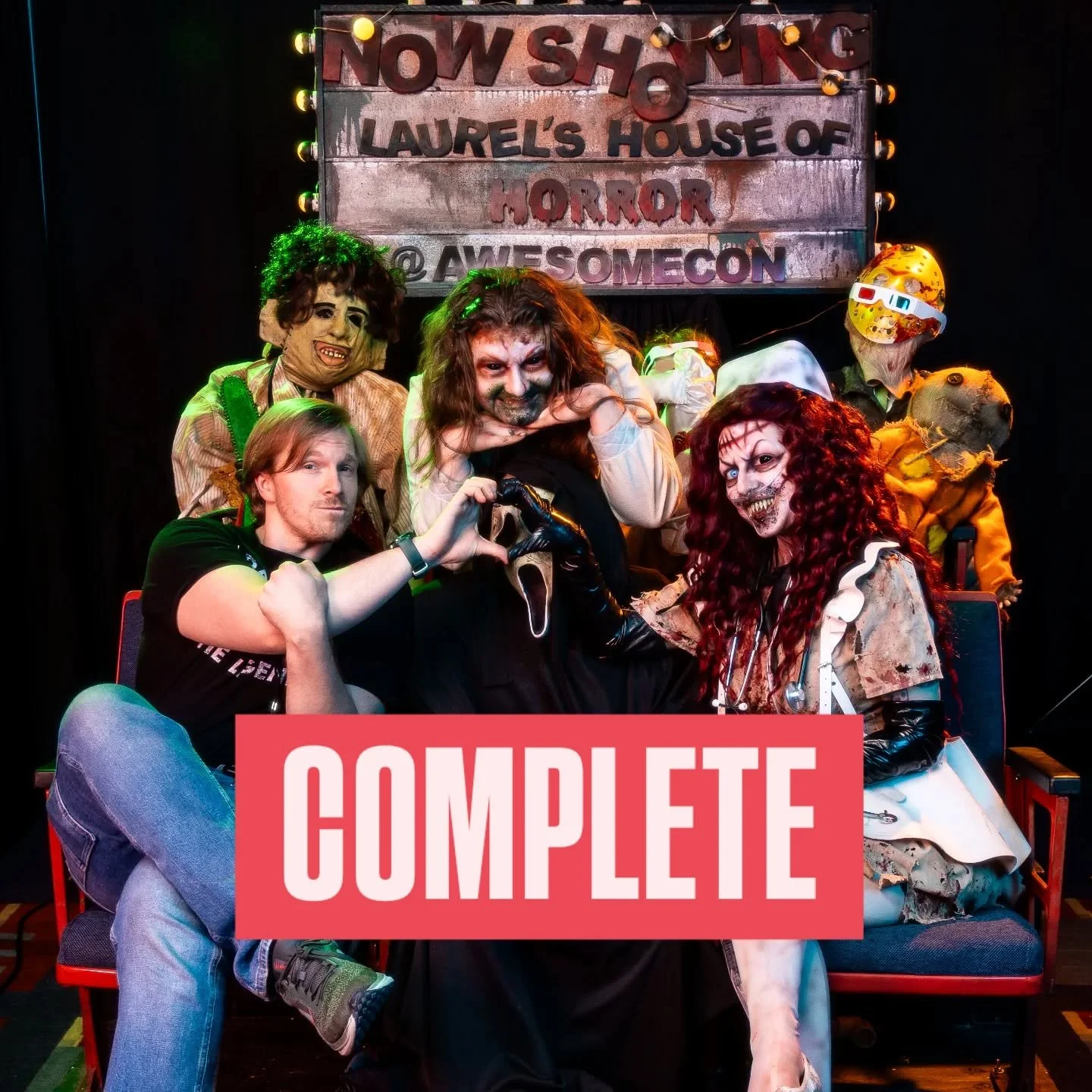 With that, the Awesome Con-Laurels House of Horror- Juston Photography (ACLHOHJP for short) collab is complete!!!!
925 photos edited and uploaded over the course of the weekend. 

Thank you to EVERYONE involved that made this wild thing even possible