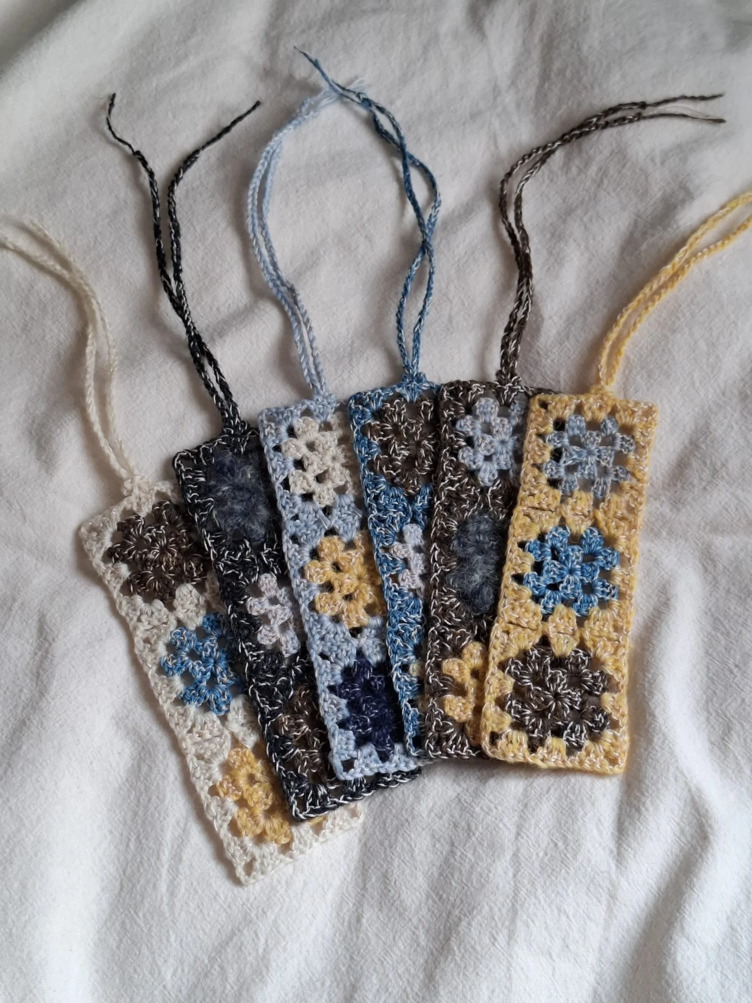 Granny square bookmarks