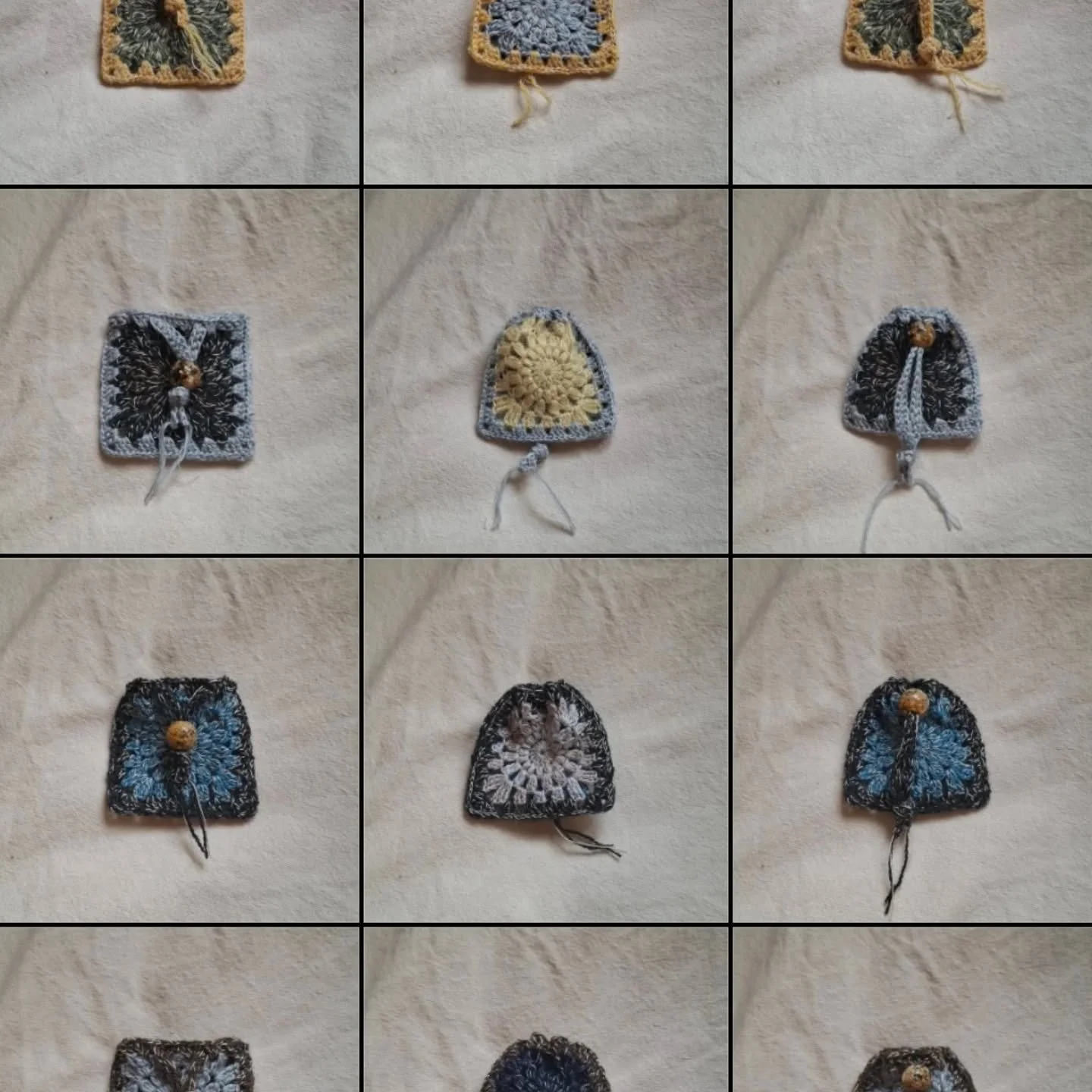 □■ Pouches for your treasured bits and bobs ■□

I've been working like mad, in my home studio (my bedroom), on route to work and in my sleep on lots of small items for my online shop launch tomorrow 13th at 12pm!!

Featured are my handmade wool, moha