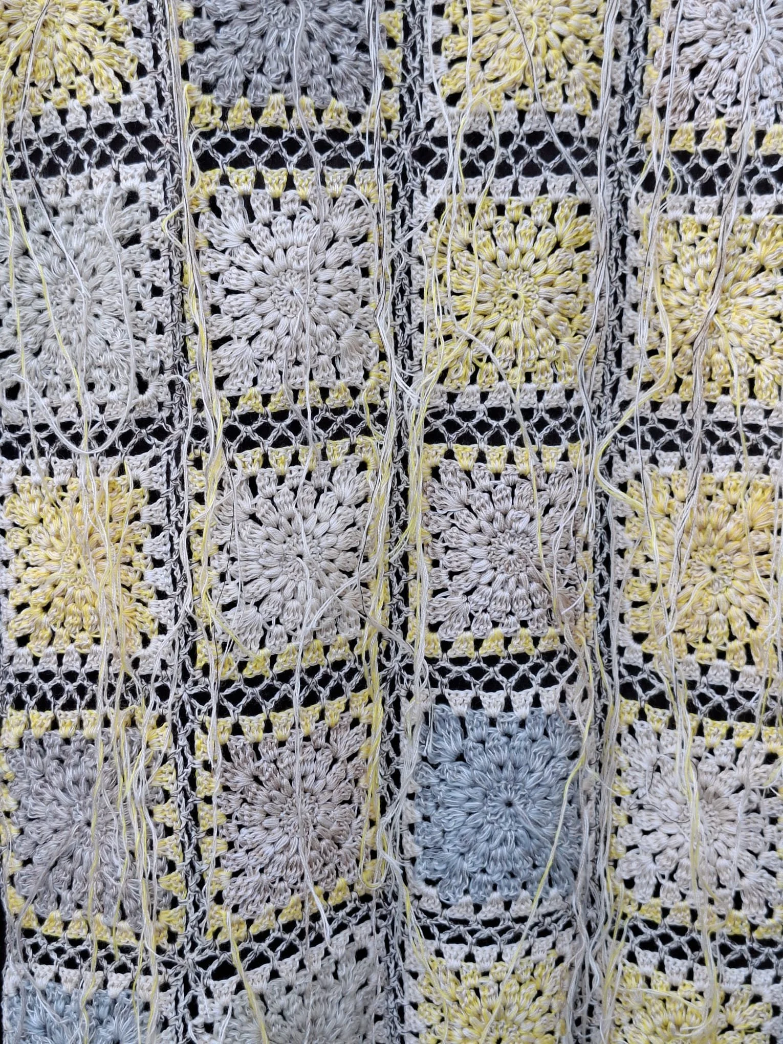 Fading signs/sands 4 (Fibre art wall handing)