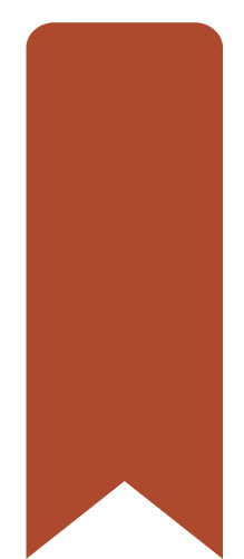 Orange bookmark icon.