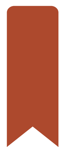 Orange bookmark icon.