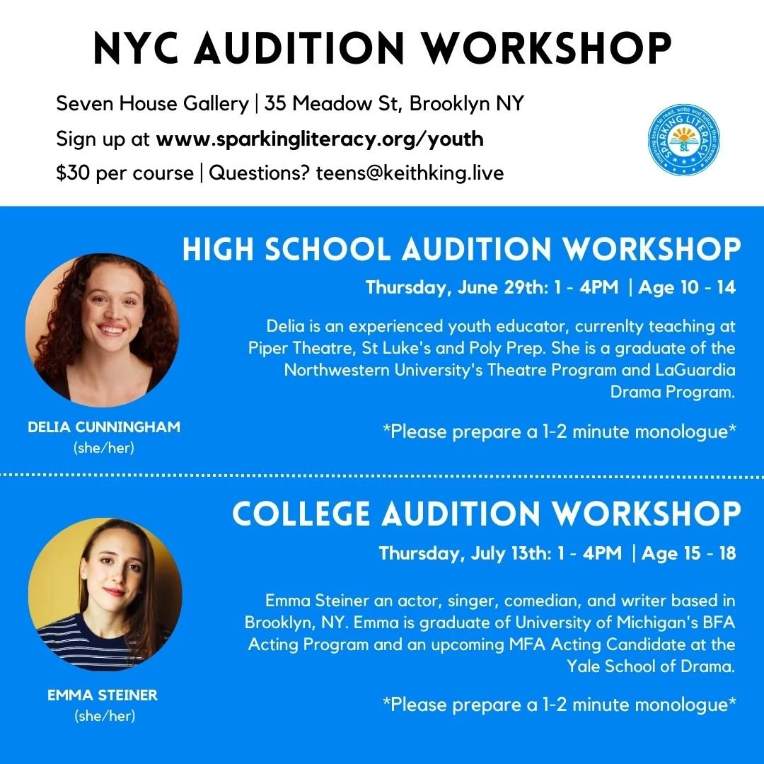 High School Audition Workshop — Sparking Literacy