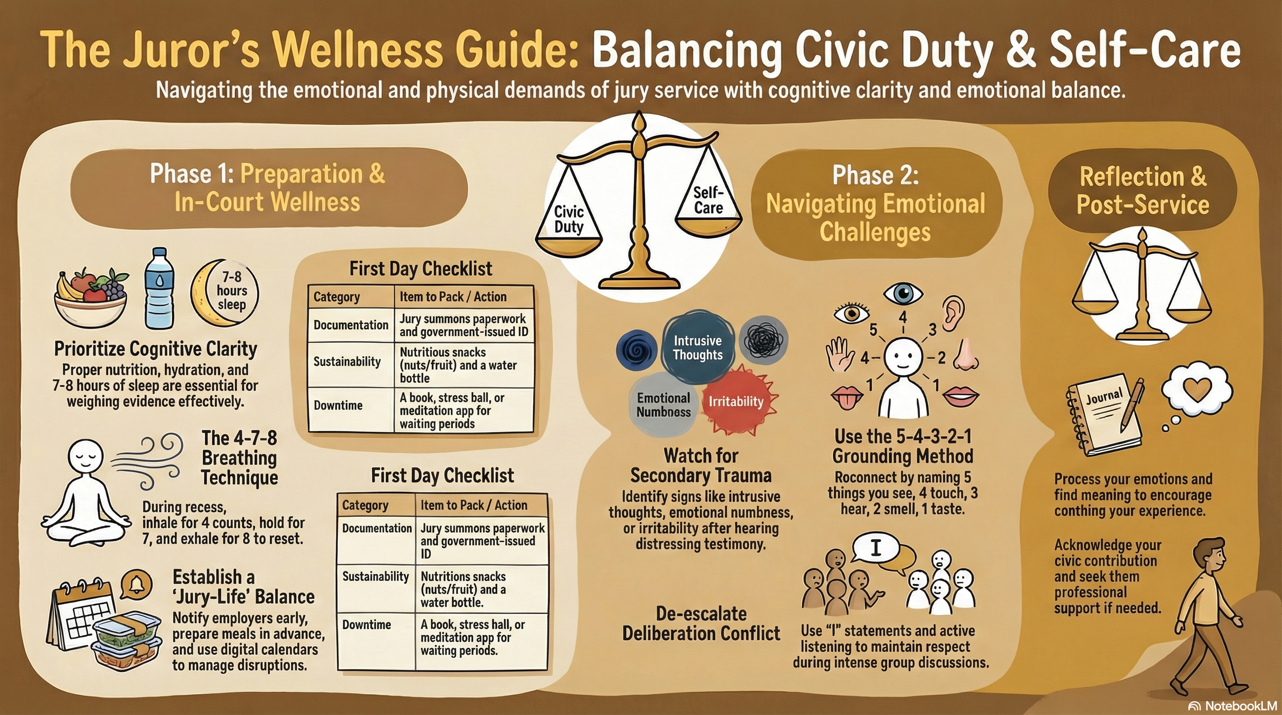 The Juror’s Hidden Burden: 5 Essential Strategies for Managing Jury Duty Anxiety, Stress, and Mental Health