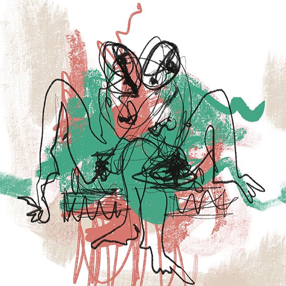 The Aftermath - 60 x 60cm