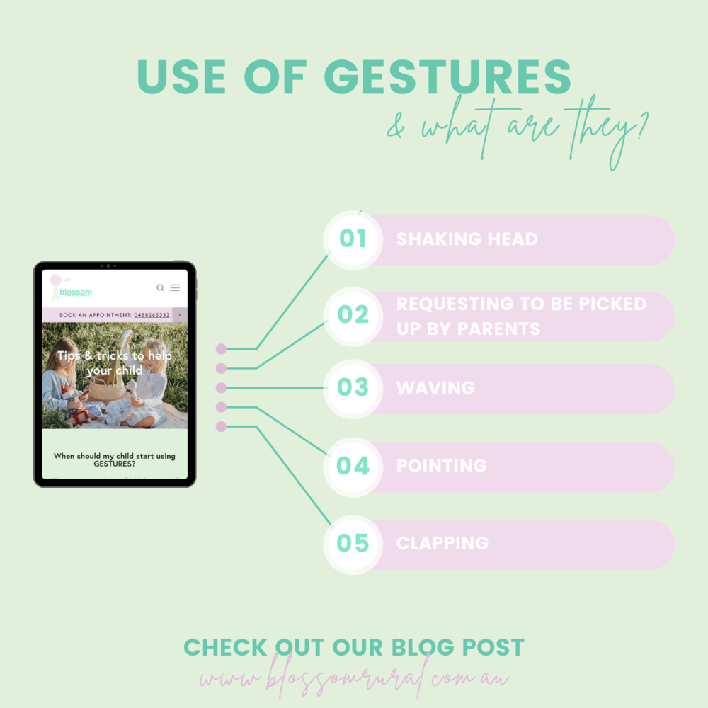 Gesture Development When should my child start using GESTURES? — Blossom Rural