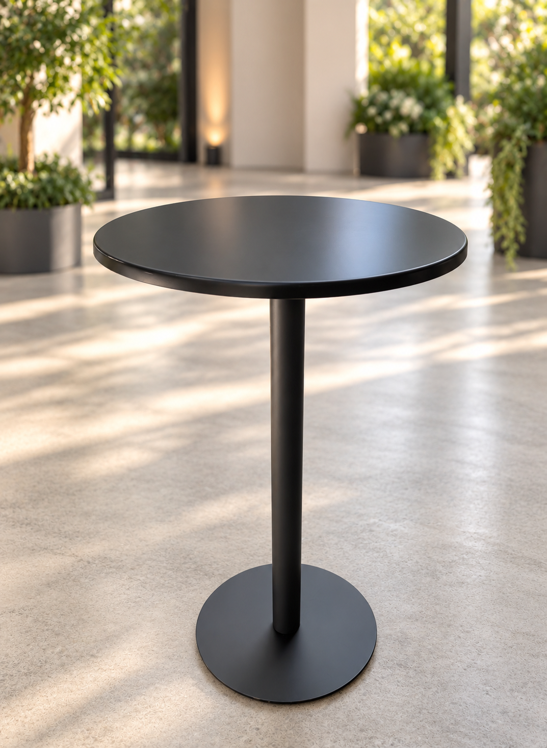 Black Alba High Bar Table