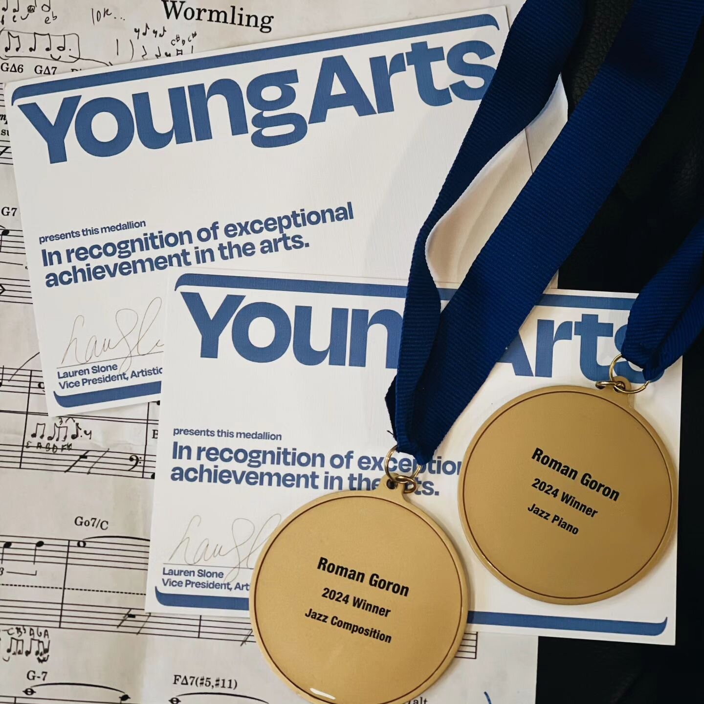 Hello everyone! I'm super grateful to have been recognized by @youngarts in the Jazz Composition and Jazz Piano categories for 2024! I'm excited to share some arrangements and compositions I've been working on recently with you soon.