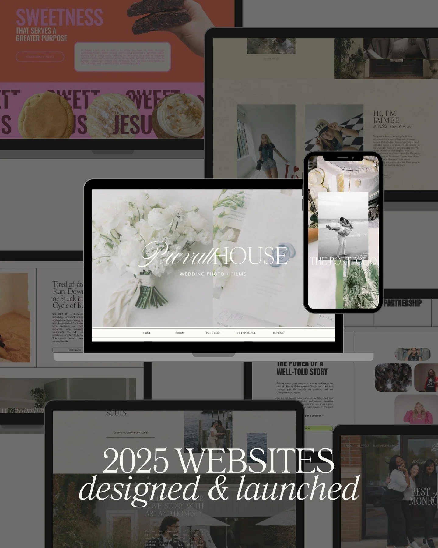 Last year, I had the pleasure of designing seven websites! That number feels especially fitting for a year when I chose to step out in faith and go full-time with this business. (7 is the number of completion in the Bible)

I stopped working at an ag