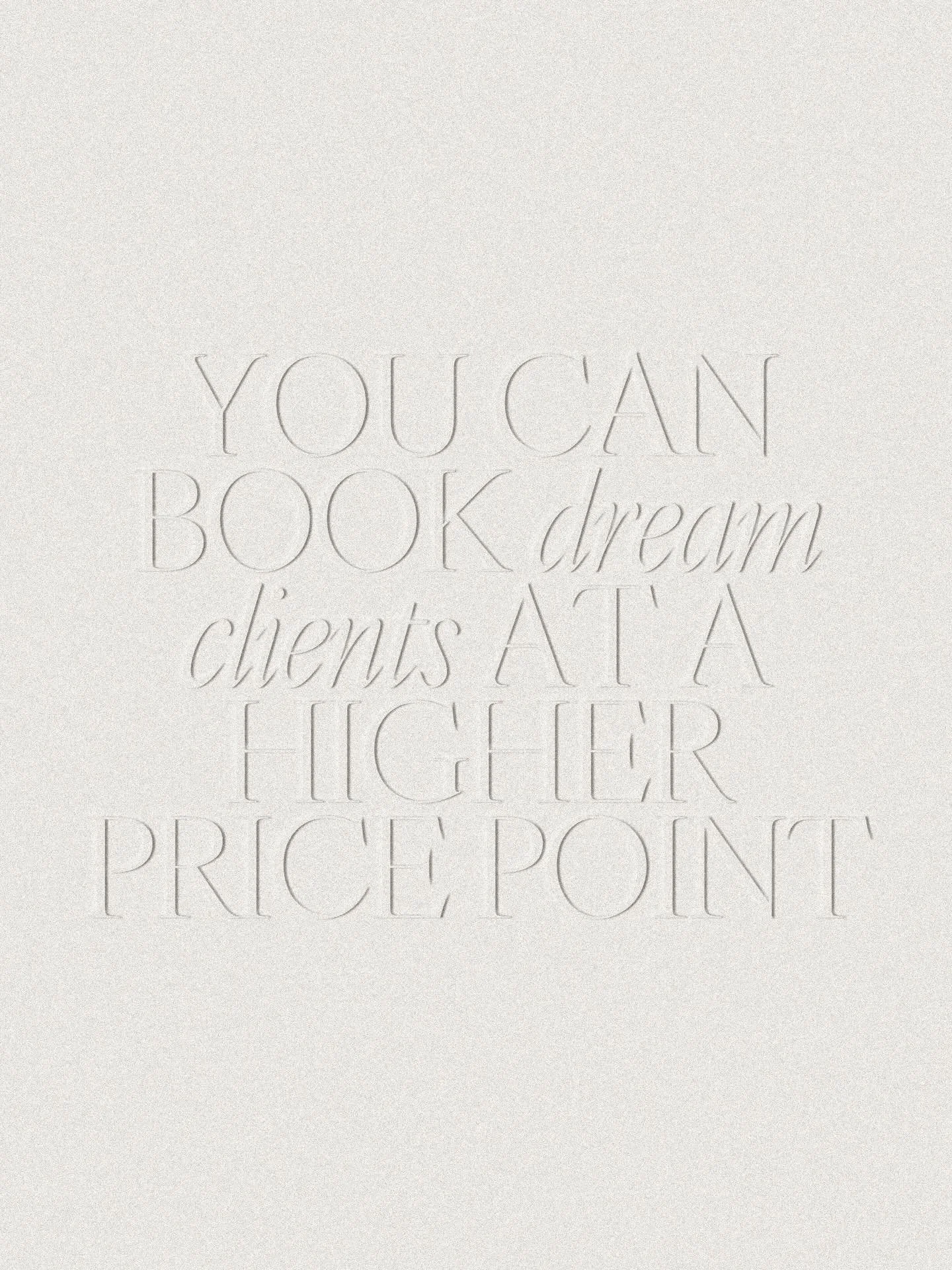 YOU CAN book dream clients at a higher price point.

Yes, you read that right, it&rsquo;s absolutely possible.

Take it from one of my past clients, Bri. Right after launching her new website, she didn&rsquo;t just see more inquiries, she saw more bo