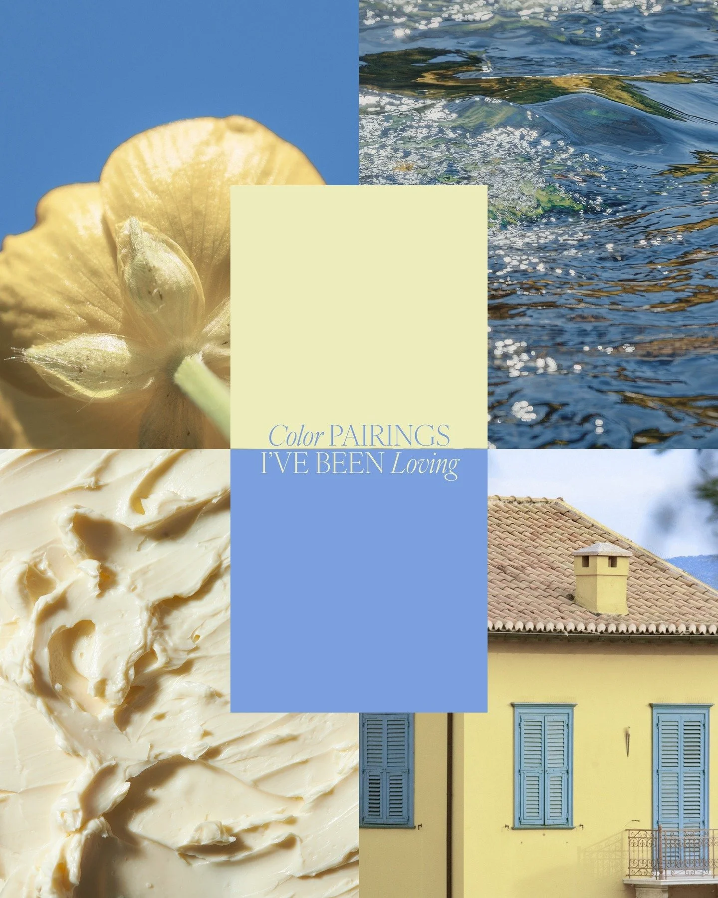 Summer colors have always had my heart, so with the season right around the corner, it felt like the perfect time to share a few color combos I&rsquo;ve been loving lately ☀️

Blue and yellow will forever be an all-time favorite, I&rsquo;ve loved tha