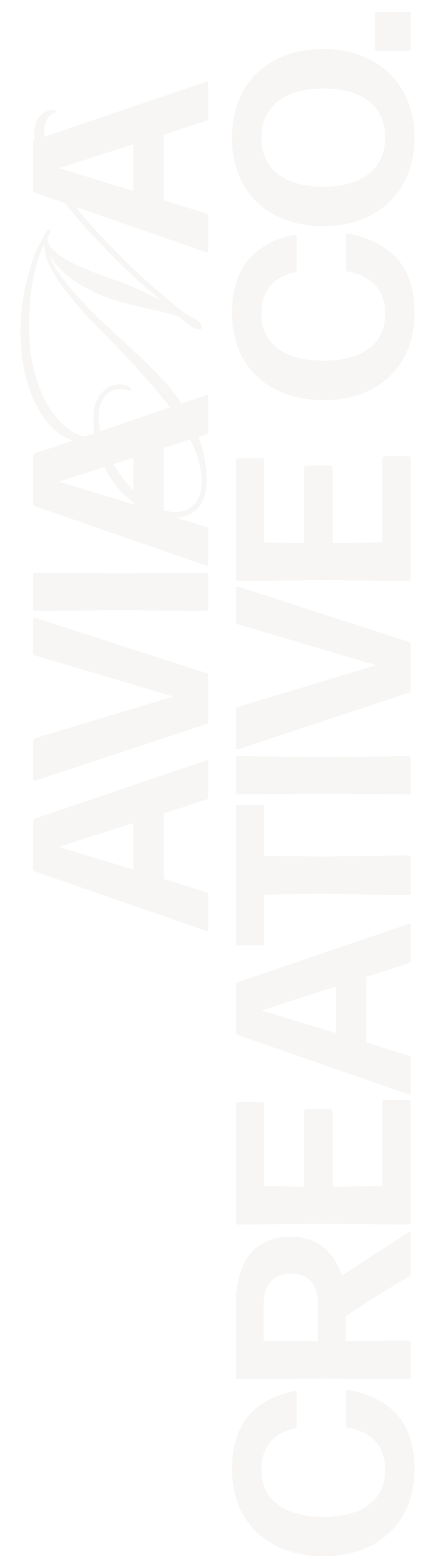 Black background with white text that says "CREATIVE AVE LIVE" and features an abstract line drawing of a furniture piece or object.