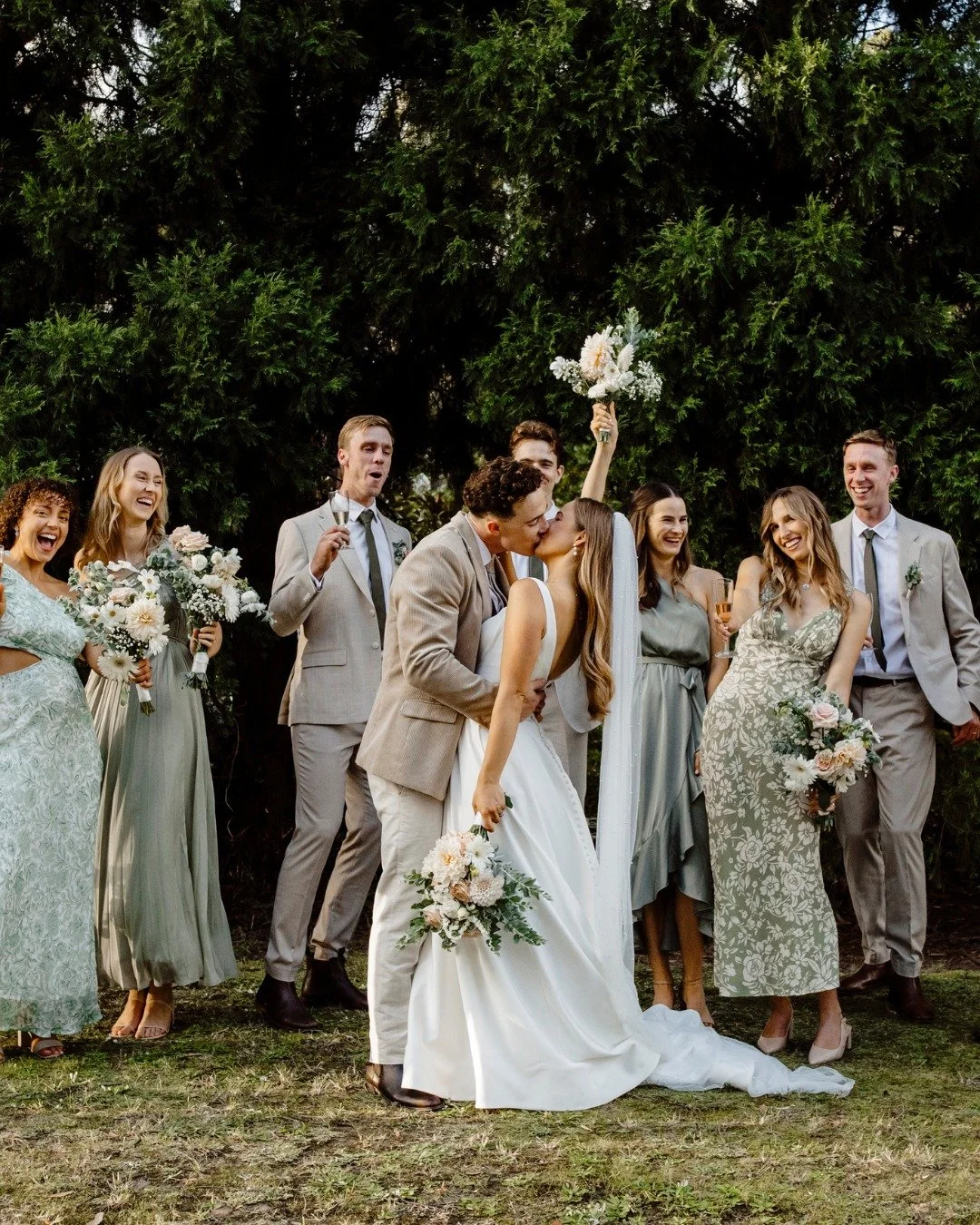 A Blue Mountains garden wedding filled with love, laughter, and memories ❤️

Brianna &amp; Jeremy celebrated their intimate backyard wedding in Springwood, at their family home &mdash; a place overflowing with history and warmth. From DIY touches, ho