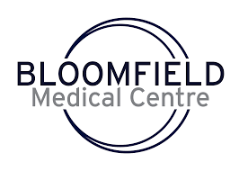 Bloomfield Medical Centre logo with text and circular design.