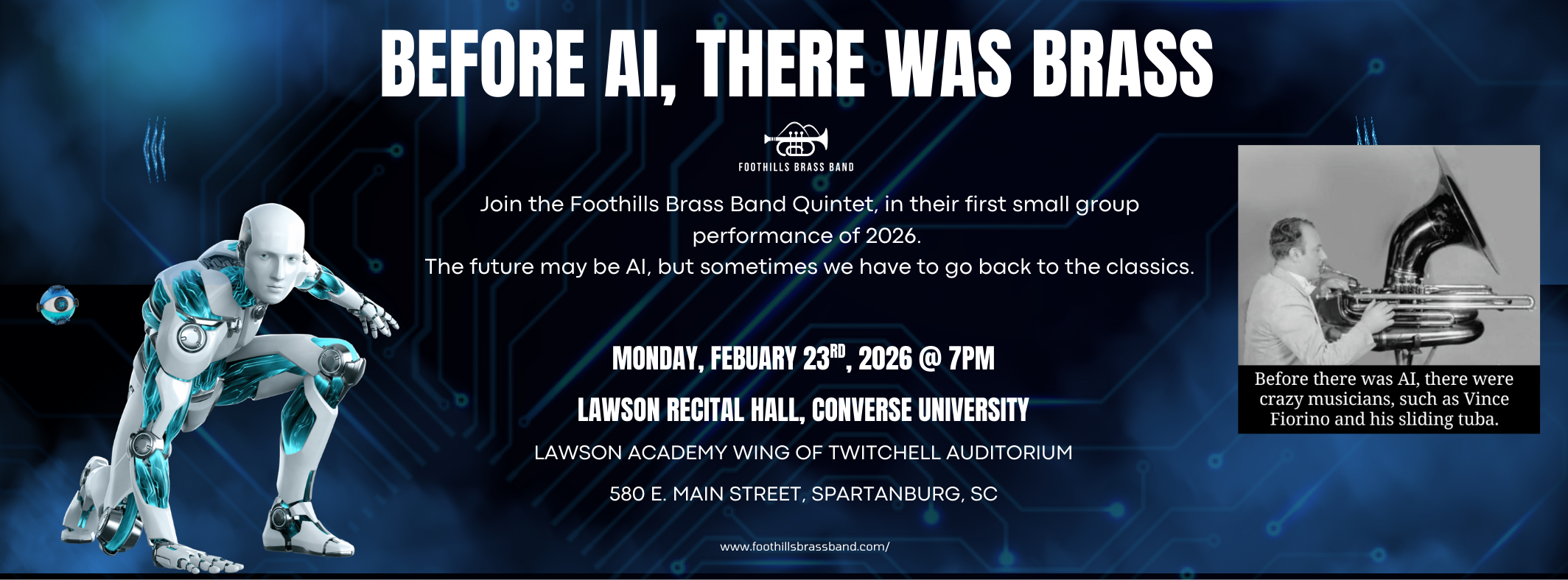 Foothills Brass Band Quintet in Concert