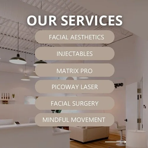 Discover the full spectrum of care at Visage Skin Clinique 👉 Swipe to explore advanced facials, injectables, laser treatments, surgical procedures, and mindful movement in our Serenity Room. 
Every service is customized to your unique journey. ✨ Rev