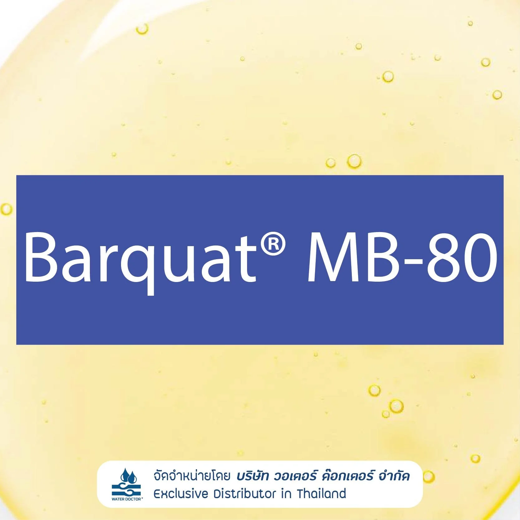 BARQUAT MB-80 สารลดแรงตึงผิว Cationic Surfactant และสารฆ่าเชื้อ (Benzalkonium Chloride / BKC 80%)