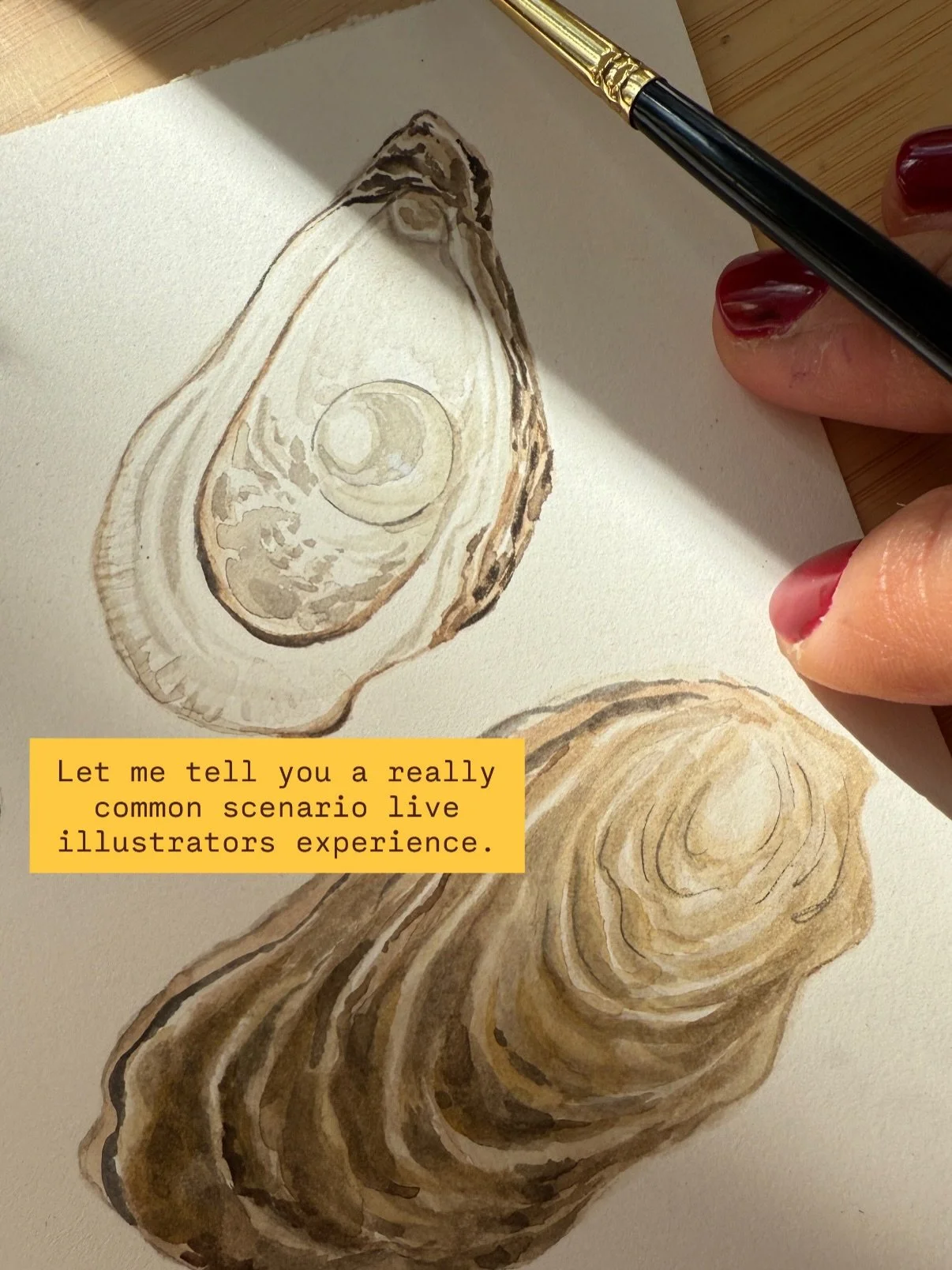 If I look back, the concept of Sunshine Paint Club has been percolating from my experience as a live illustrator for years&hellip; 

Watercolour workshops have never been in my business plan. 
I *love* my events + clients, and my online course Learn 