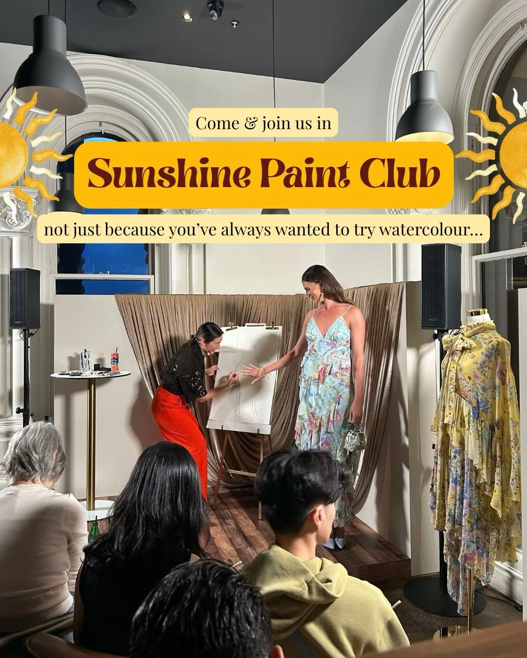 Your ticket includes the watercolour supplies you&rsquo;ll be using on the day! And snacks! 
I genuinely can&rsquo;t wait to welcome you to the space + walk you through the skill that has driven the last 8 years of my illustration career. 
No experie