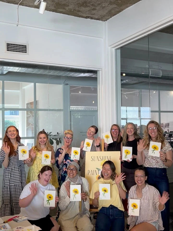 Words cannot sum up the joy + gratitude I feel about my very first Sunshine Paint Club session 🌞

Thank you to everyone who came. Who gave up their Thursday morning, who took leave from work, who left their kids with someone else, who prioritised th
