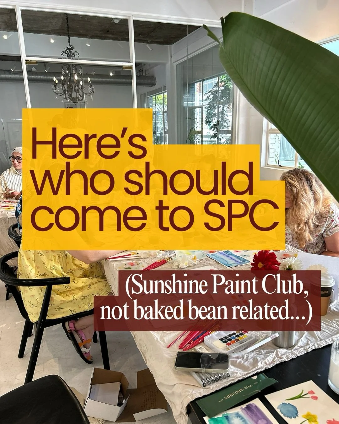 Can you pls send these people my way?? 
Last call for the early bird discount (code: MAYSPC) for May&rsquo;s Sunshine Paint Club, love you guys.

Comment MAYSPC to get the link! 

Details:
Date: Friday, 29 May 2026
Time: 6:00pm - 8:30pm
Location: @ev